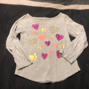 Crazy 8 long sleeve with hearts